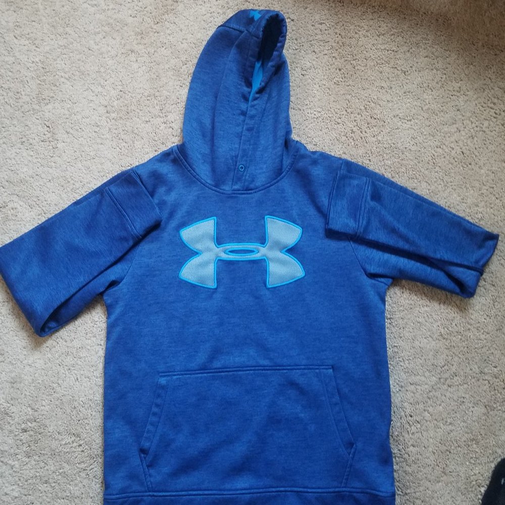 Blue under armour sweatshirt mens small